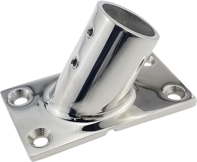 AISI316 STAINLESS STEEL HANDRAIL 30/°45°/60°/90°-RECTANGULAR BASE